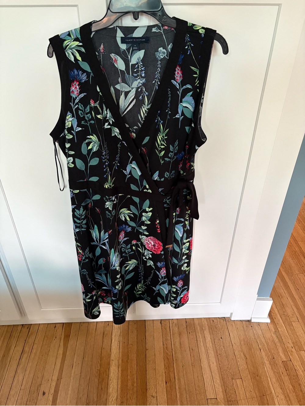 Tommy Hilfiger Black Floral Print Dress